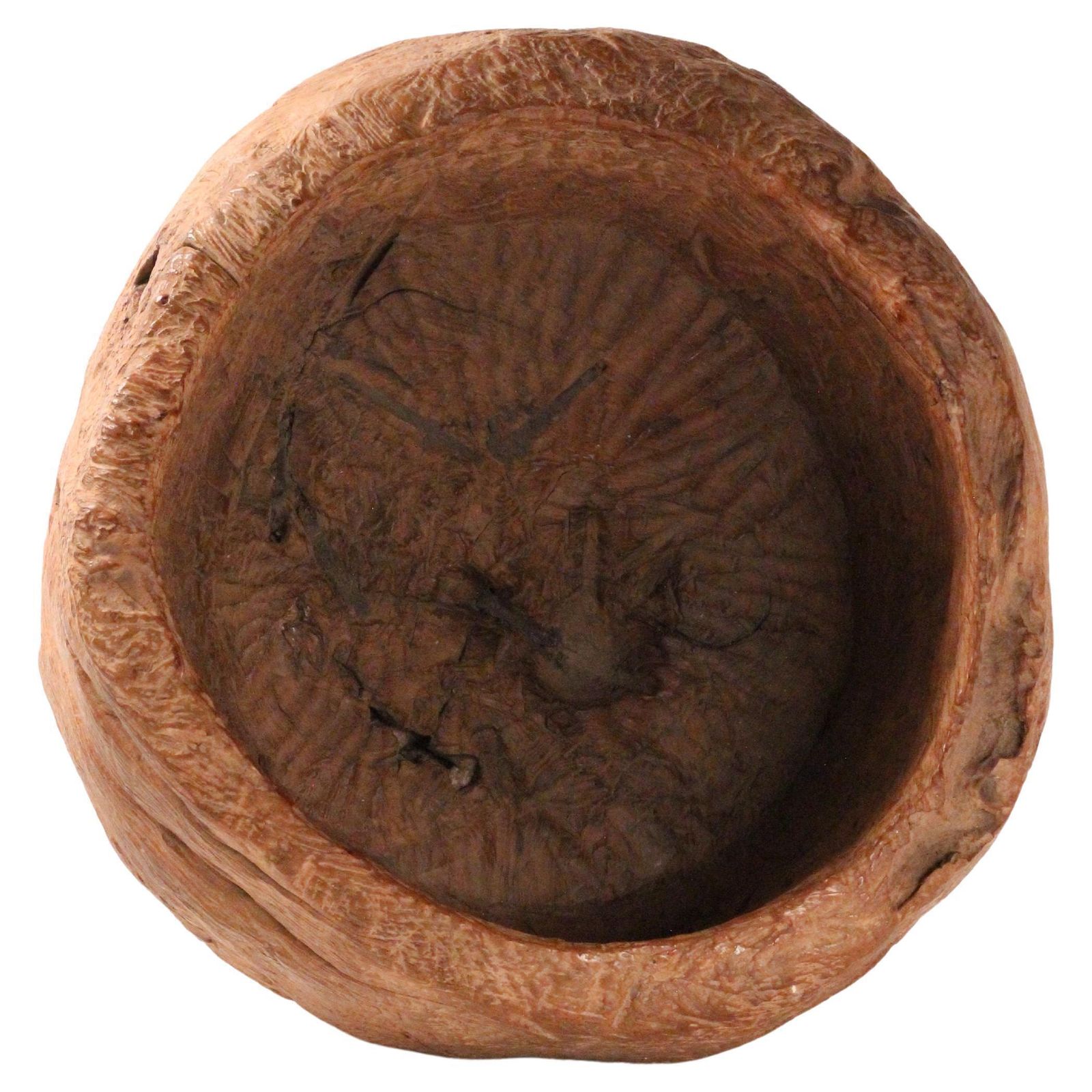 Wabi Sabi Sculptural, Monumental Wooden Bowl, Indonesia Late 19th Century photo for sale