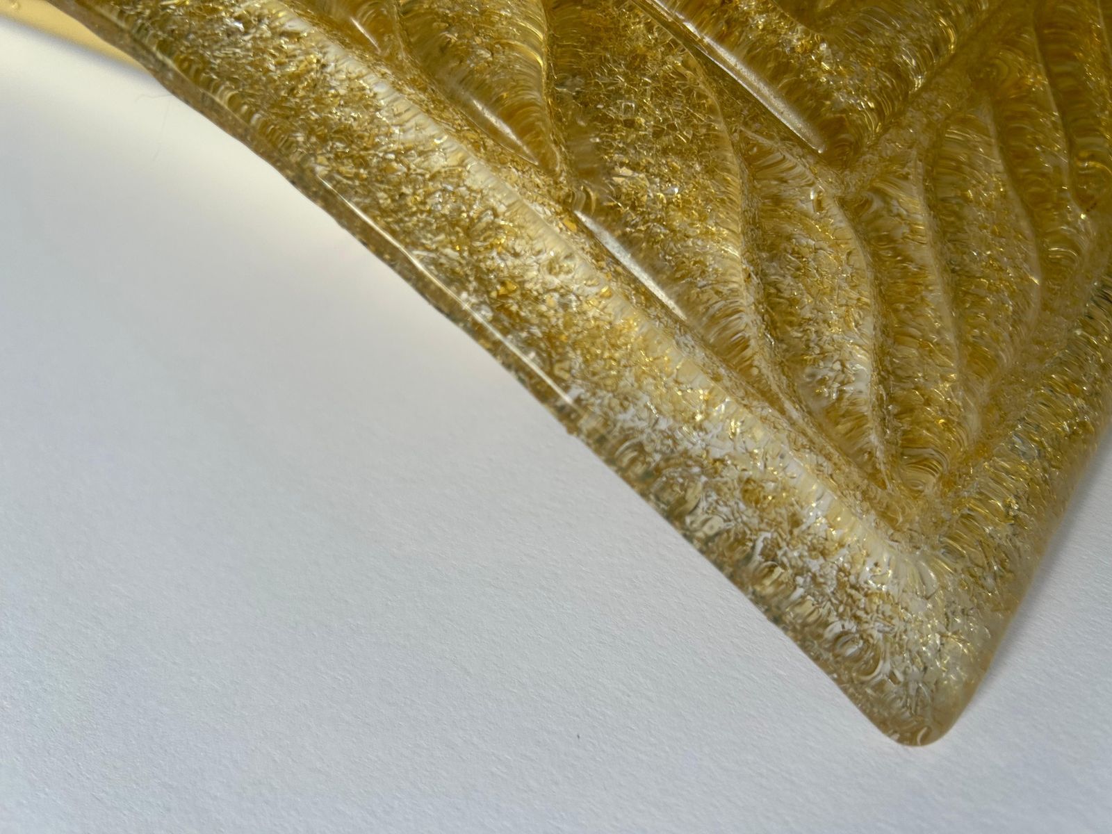 photo buy Gold Sparkle In The Night, Pair Of Marvelous Murano Wall Lights, 1990's