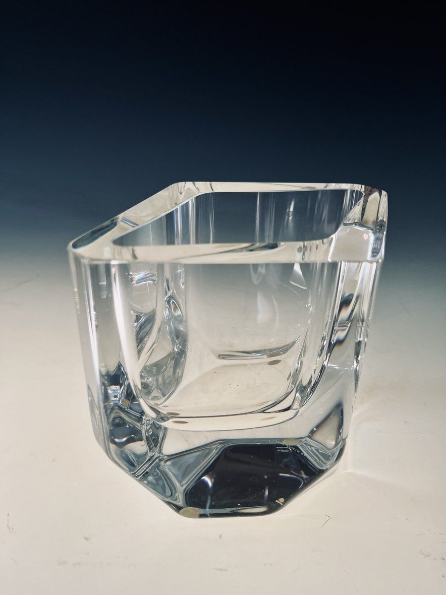 Kosta Boda Diamond Vase By Sigurd Perrson, 1970s