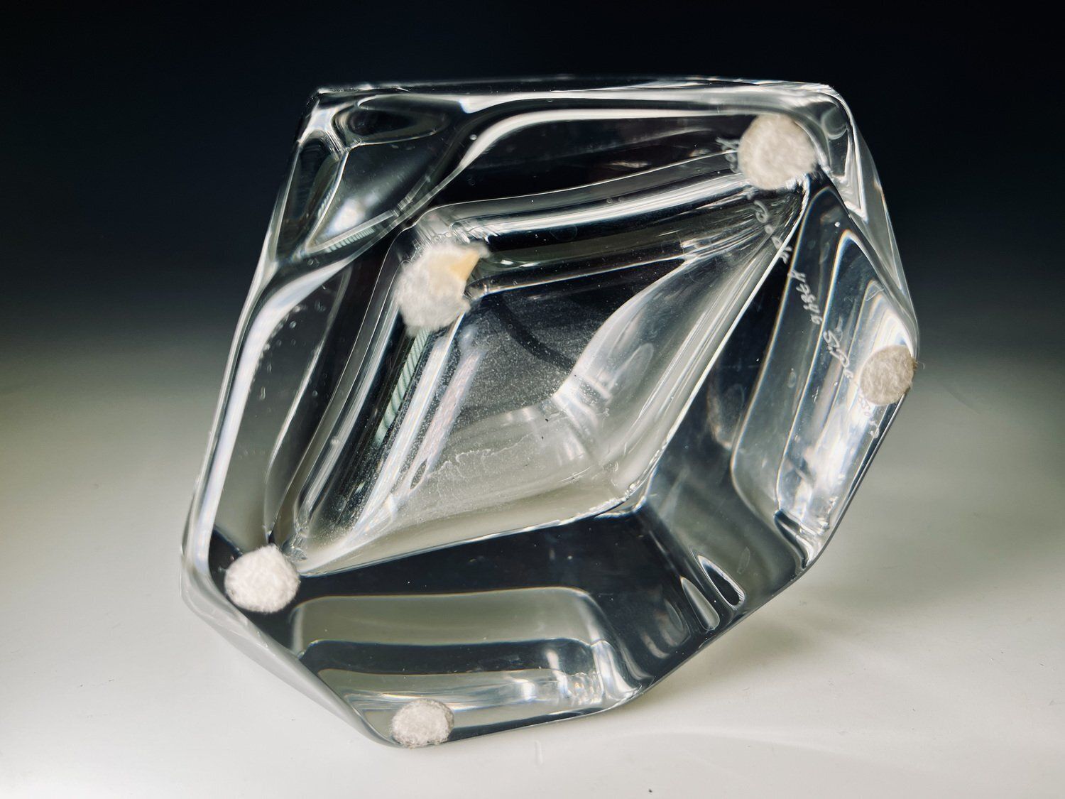 Kosta Boda Diamond Vase By Sigurd Perrson, 1970s photo vinterior