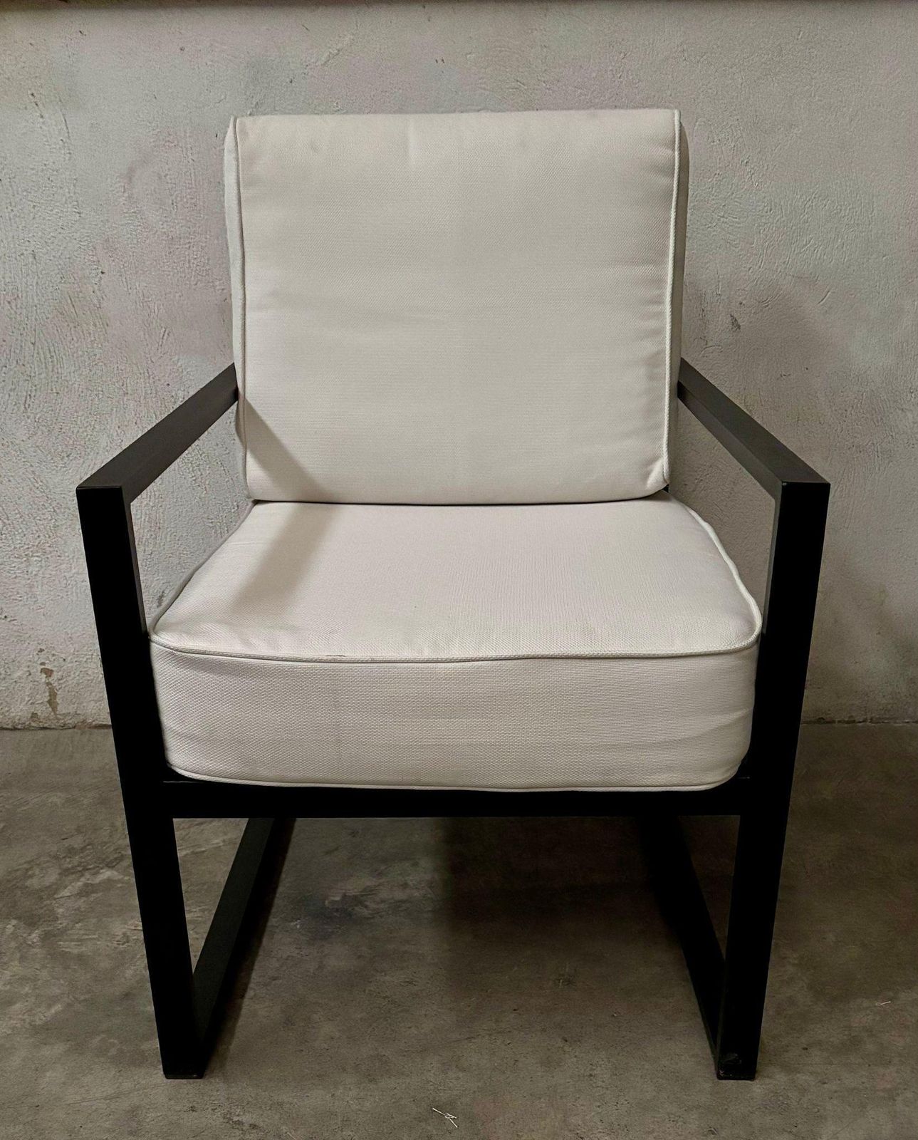 New Wrought Iron Large Lounge Armchair For Outdoor And Indoor photo vinterior