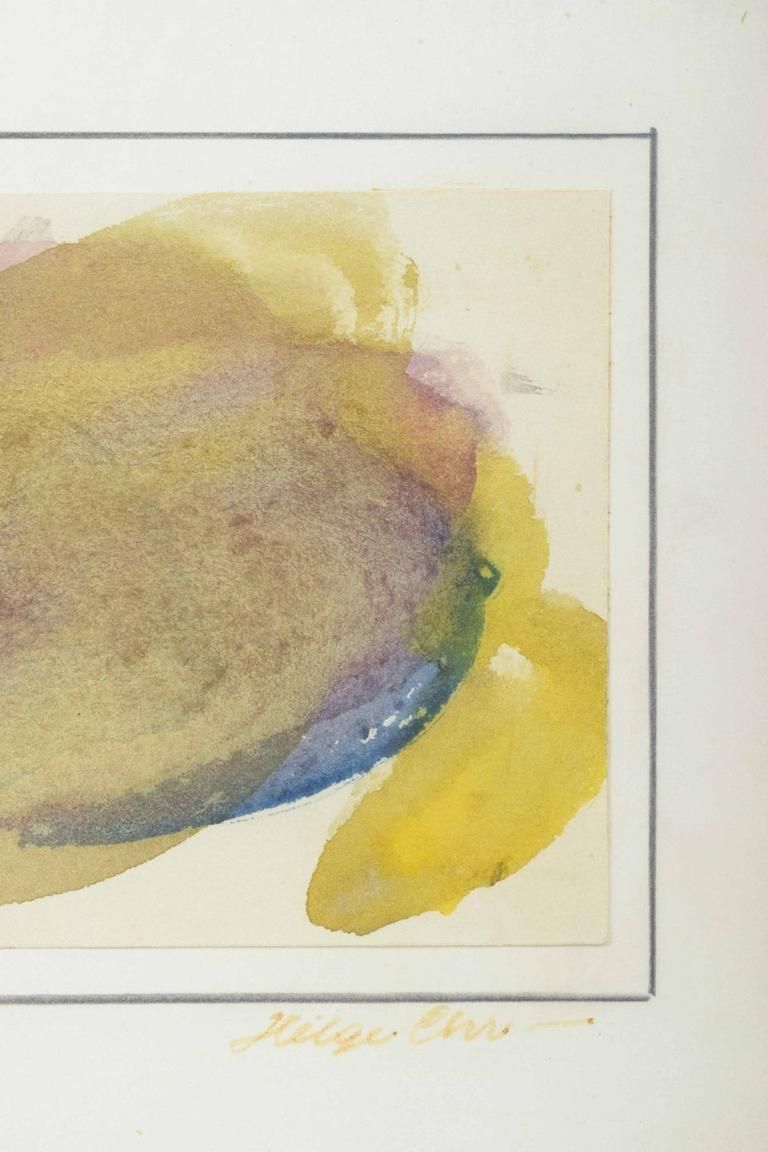 Helge Christiansen, Danish Painter. Watercolour On Paper. Abstract Composition. photo Art