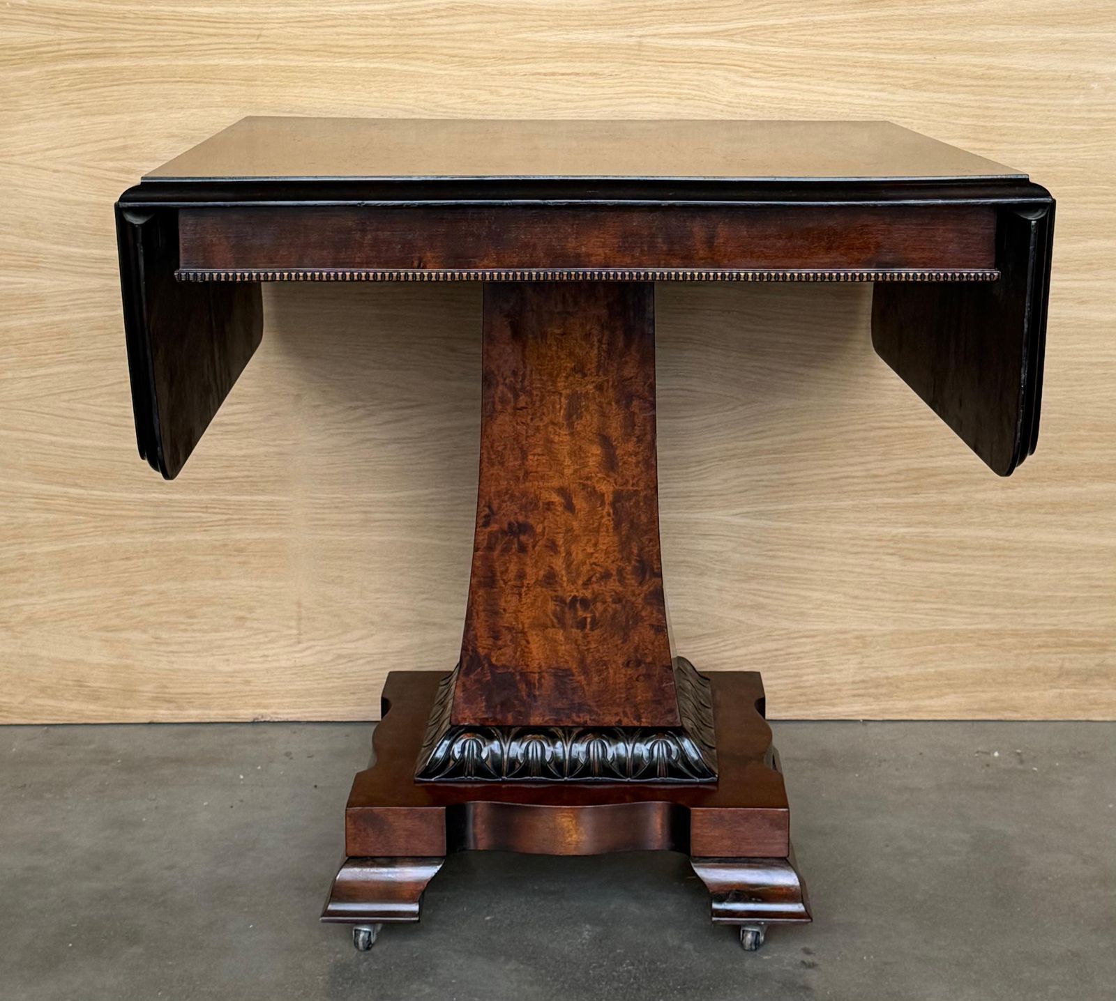 Art Deco Drop Leaf Coffee Table, Walnut Veneer, France, Circa 1930 photo furniture
