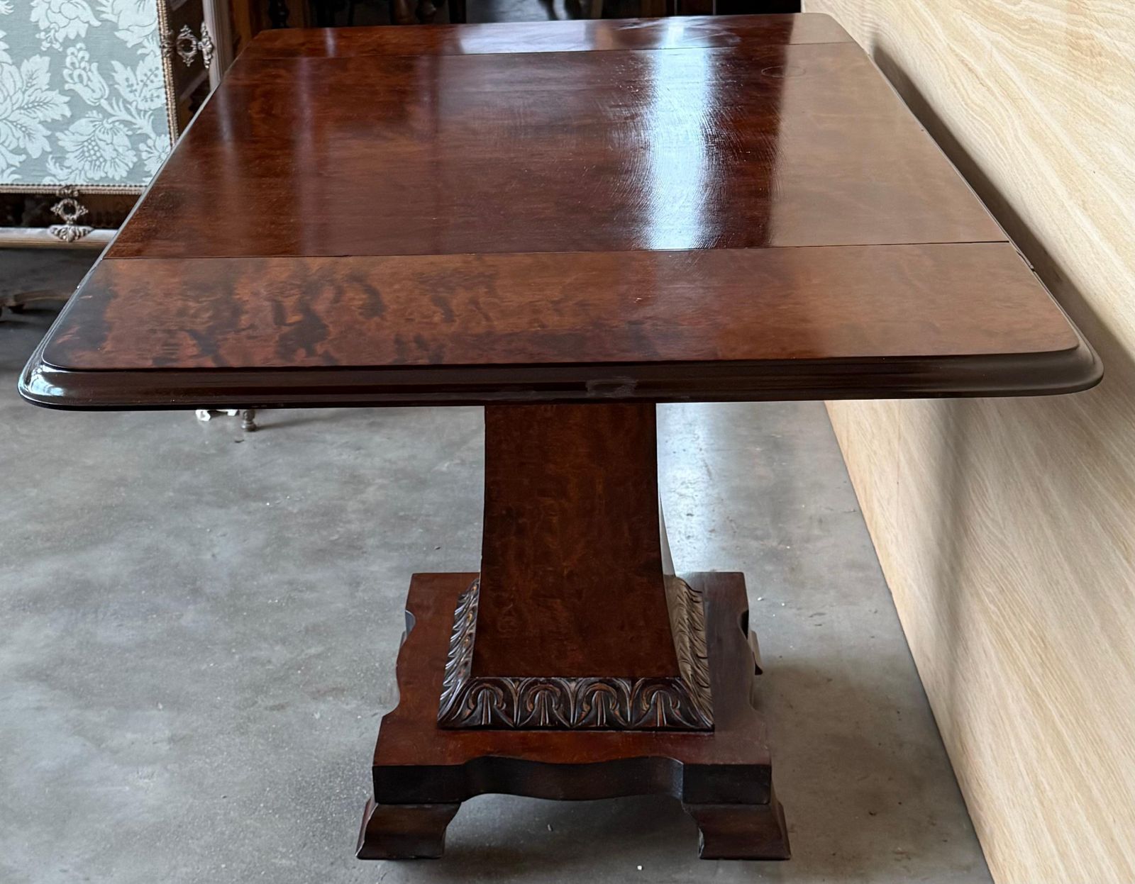 Art Deco Drop Leaf Coffee Table, Walnut Veneer, France, Circa 1930 photo buy