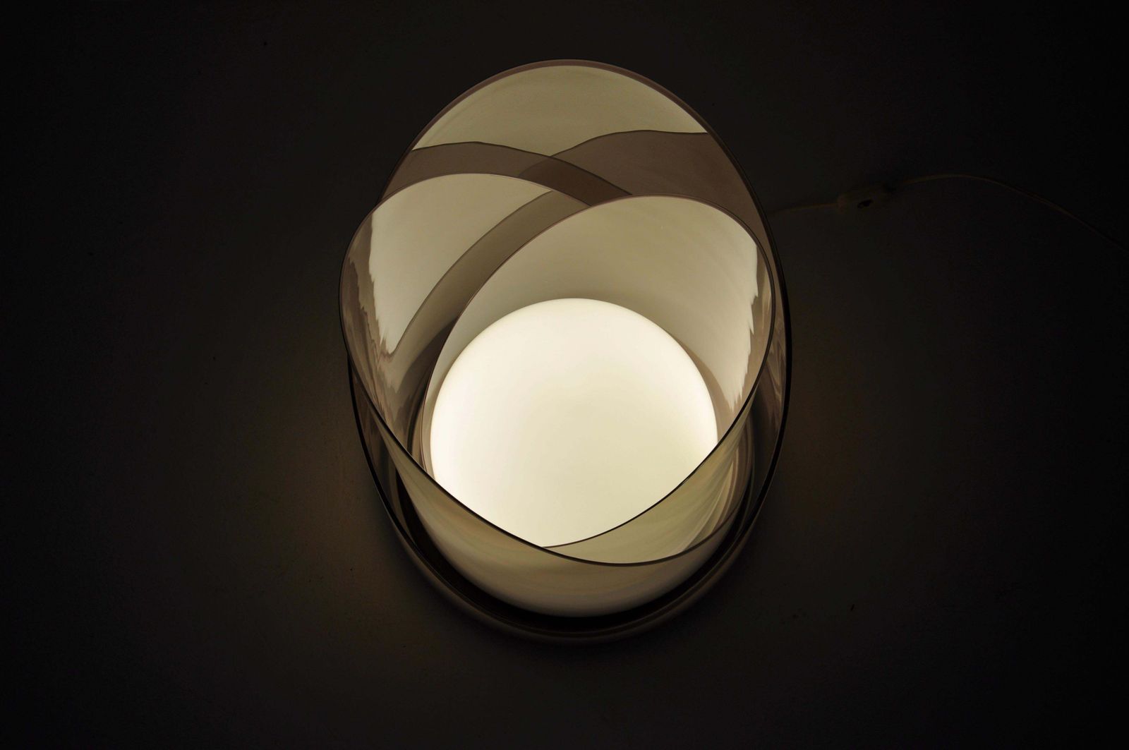 Lt300 Glass Table Lamp By Carlo Nason For Mazzega, 1970s photo buy