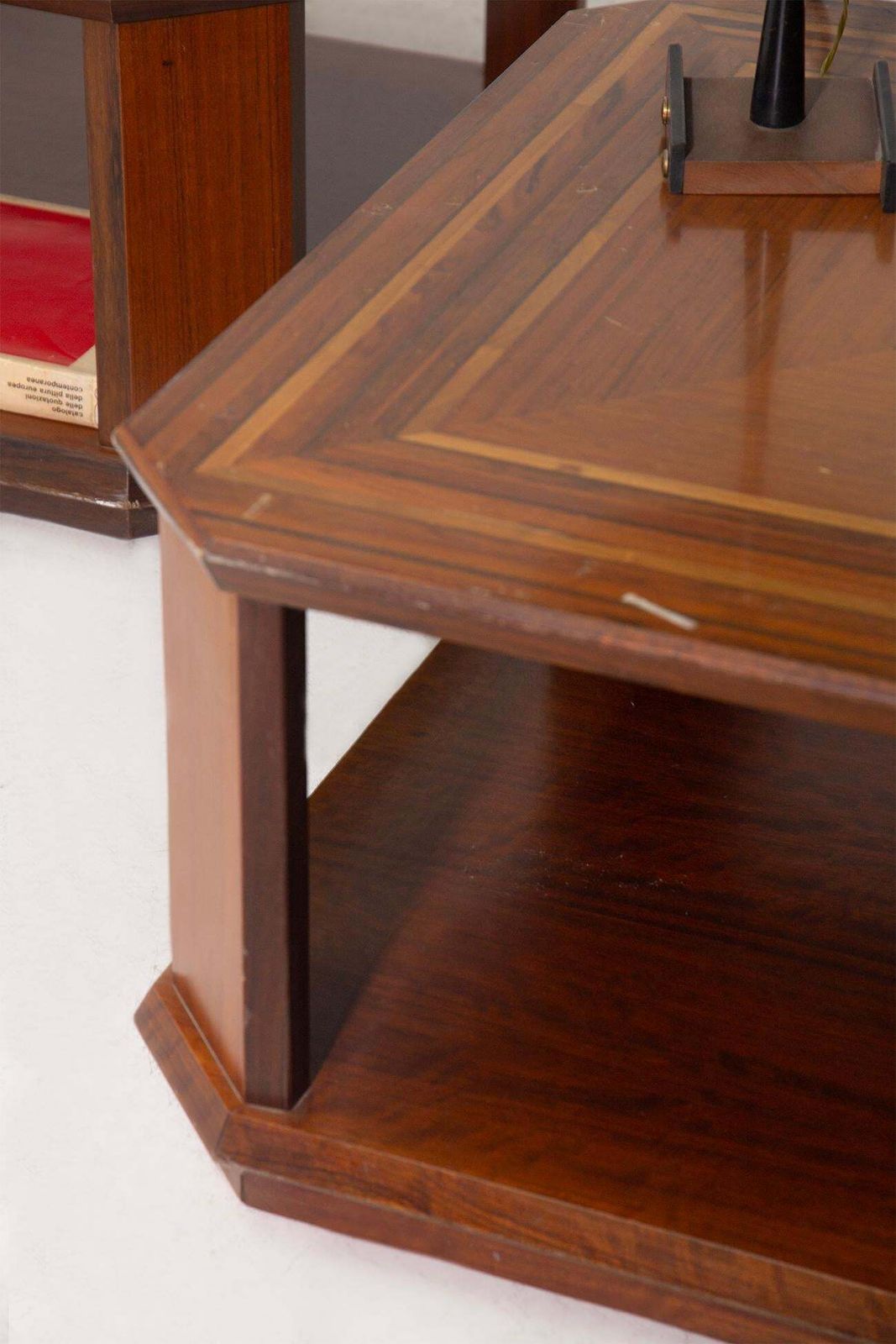 Furniture Rare Coffee Tables By Luciano Frigerio Of Frigerio Di Desio, Paganini Mod, Label photo
