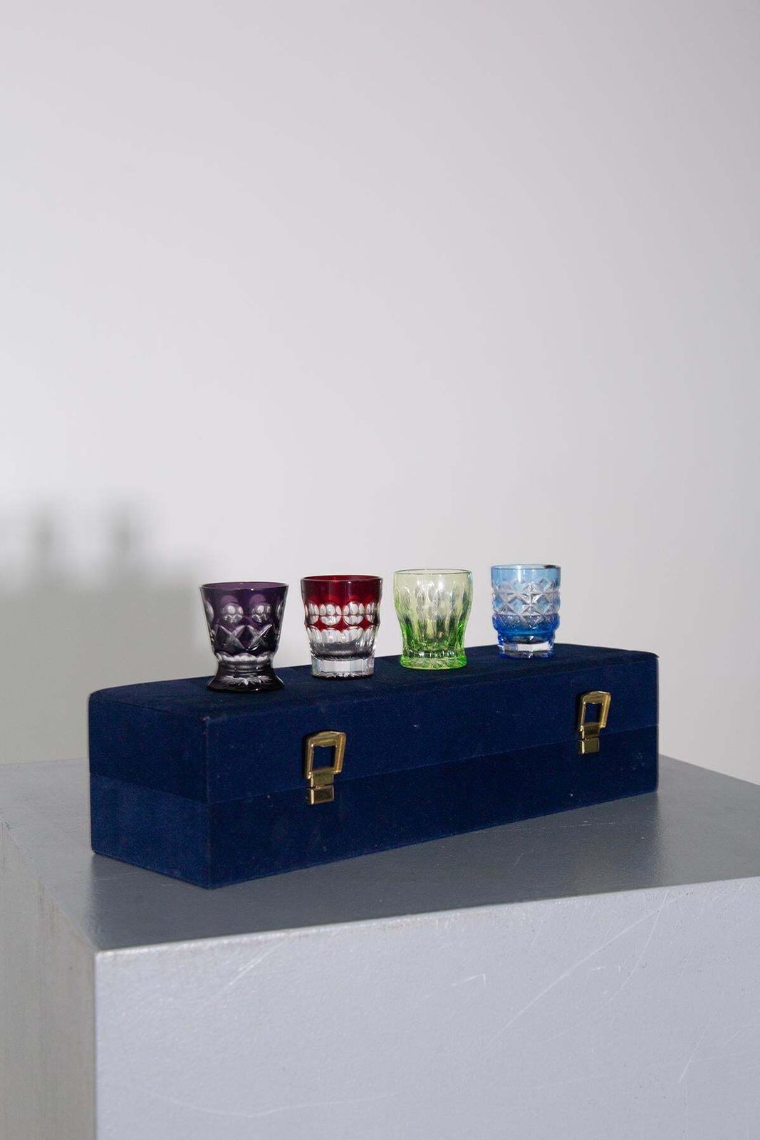 Imperial Faberge Crystal Vodka Nazdrovia Shot Glasses photo for sale