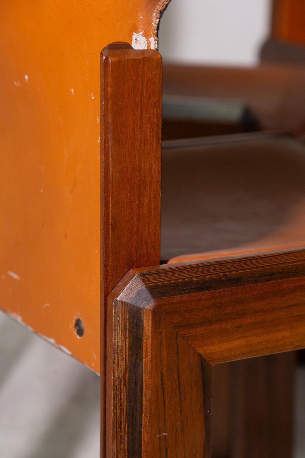 photo for sale Rare Chairs By Luciano Frigerio, Paganini Model From Frigerio Desio In Leather