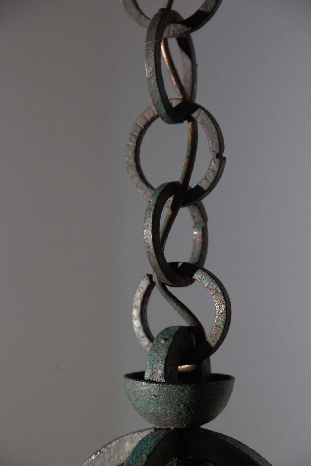 Lighting Italian Iron Chandelier Attr. To Emilio Lancia And Gio Ponti Art Deco photo
