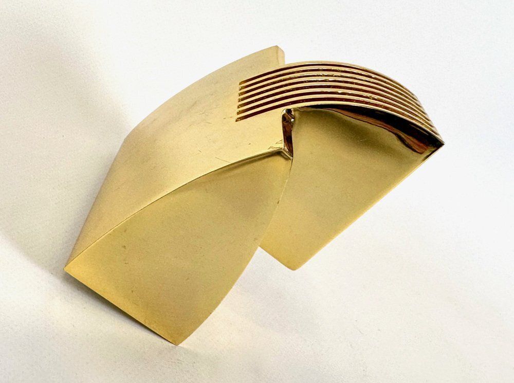 Brass Arqui Sconce By Arch M. Sergi And Oscar Devesa For Metalarte, 1980s photo vinterior