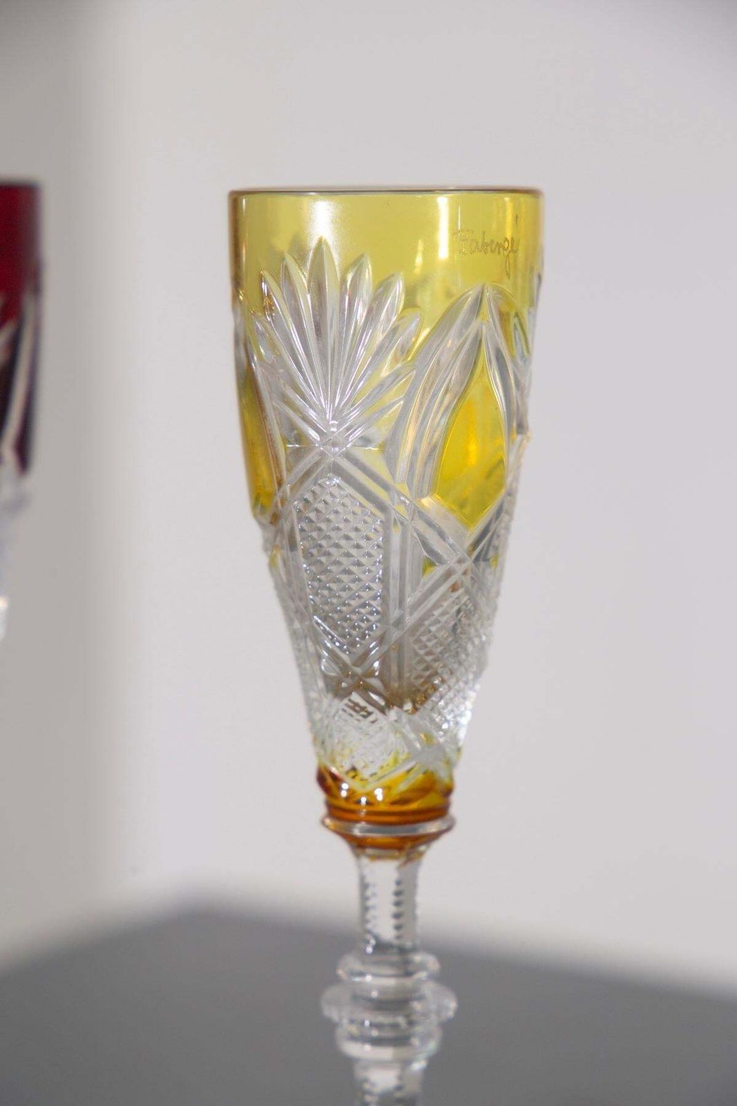 Home Decor Set Of Four Fabergé Liqueur Glasses The Imperial Collection, Original Velvet photo