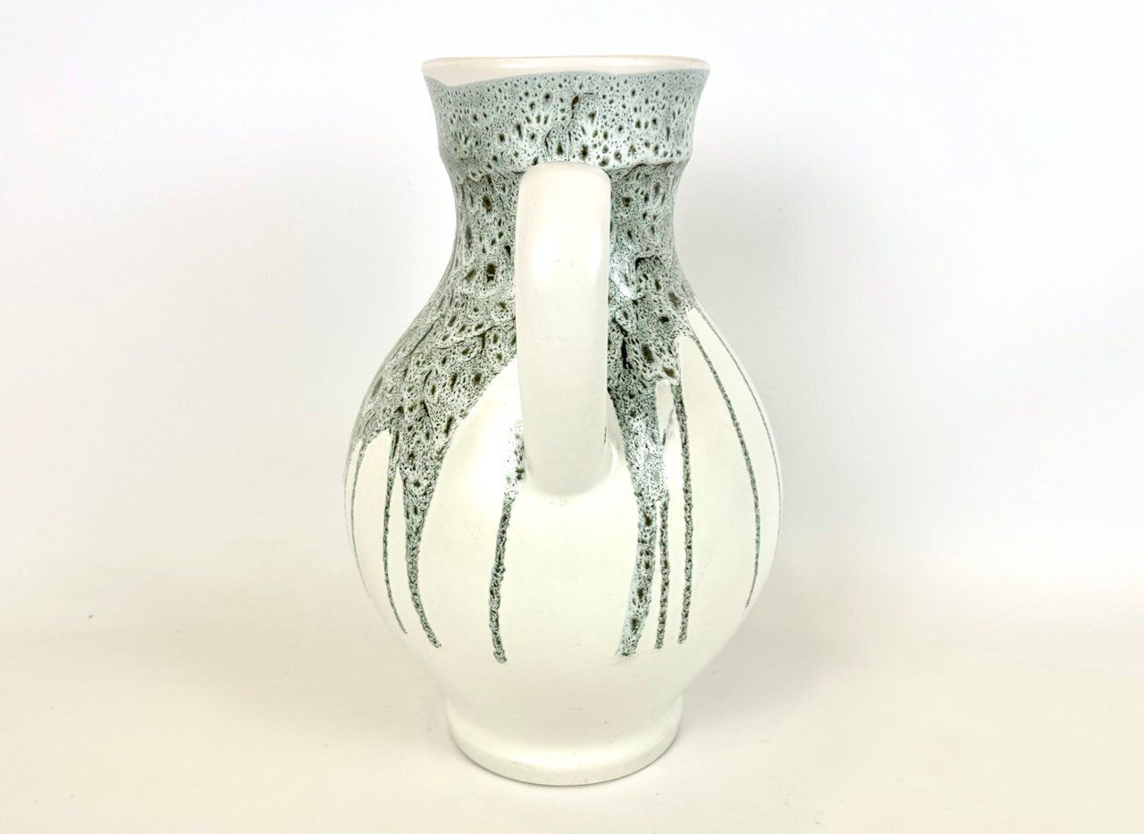 Mid Century Modern Fat Lava Vase From Teplice Ceramic Workshops, 1960s photo for sale