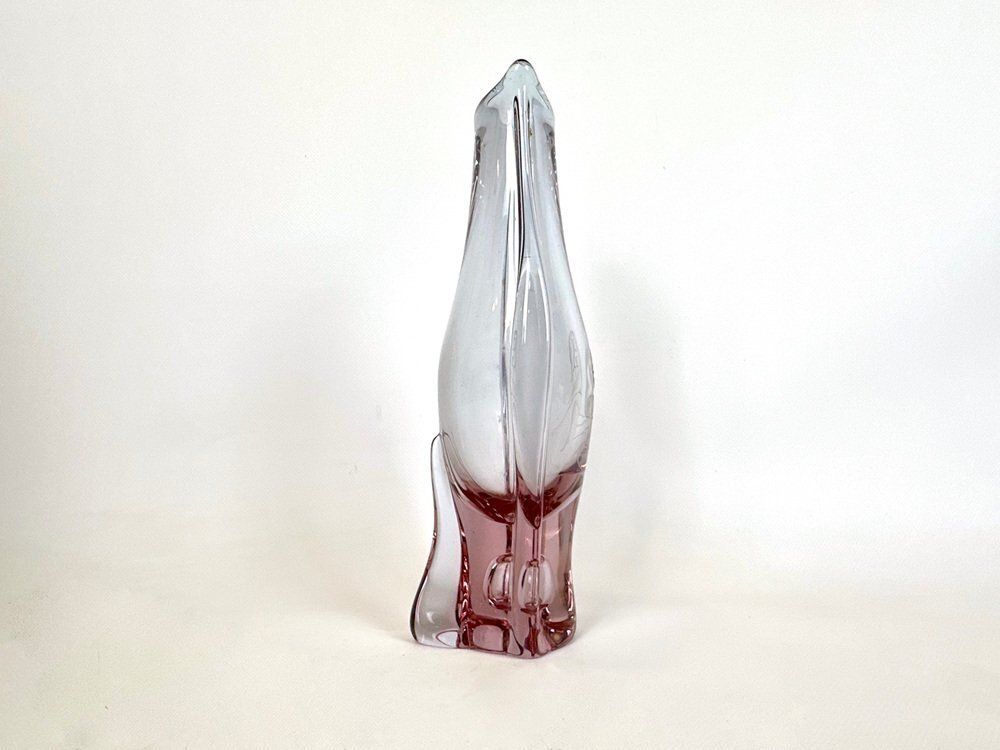 Alexandrite Glass Vase By Miloslav Klinger For železný Brod, 1960s photo 230.0