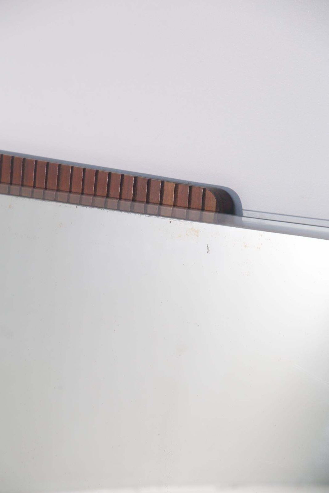 Italian Vintage Wall Or Console Mirror With Ceramic Light Holder photo 6245.0