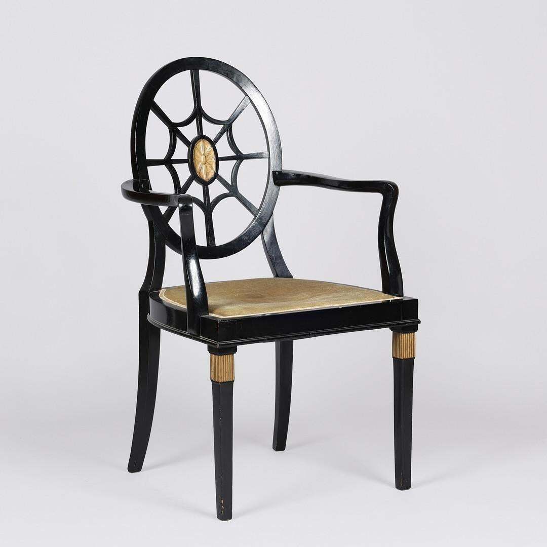 Spiderback Chair, Similar To Design By Edwin Lutyens, 1930/40s photo furniture