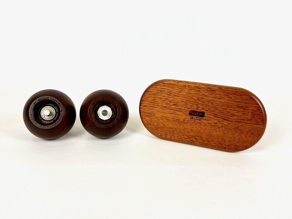 Ball Boy Salt And Pepper Mills By Richard Nissen And Carsten Jørgensen For Bodum, Denmark, 1980s, Set Of 3 photo for sale