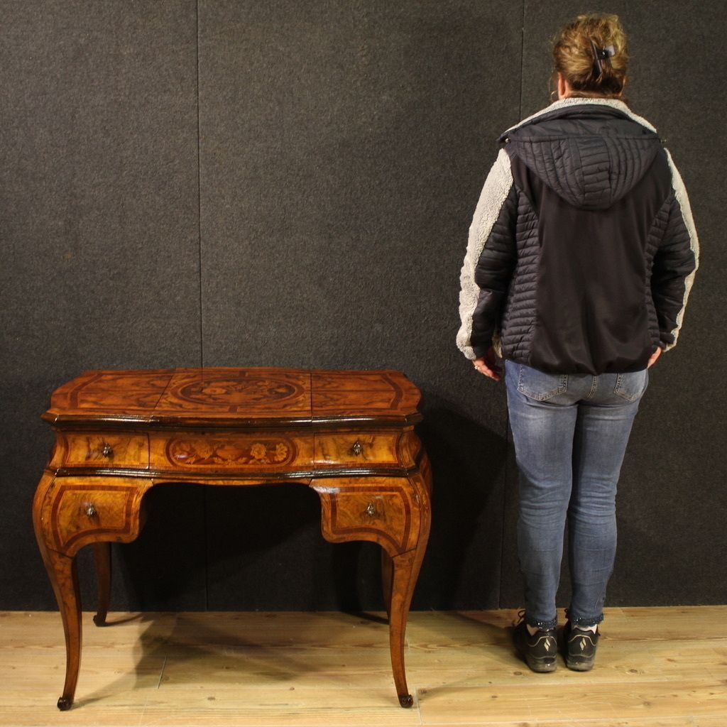 20th Century Louis XV Style Inlaid Lombard Dressing Table photo vinterior