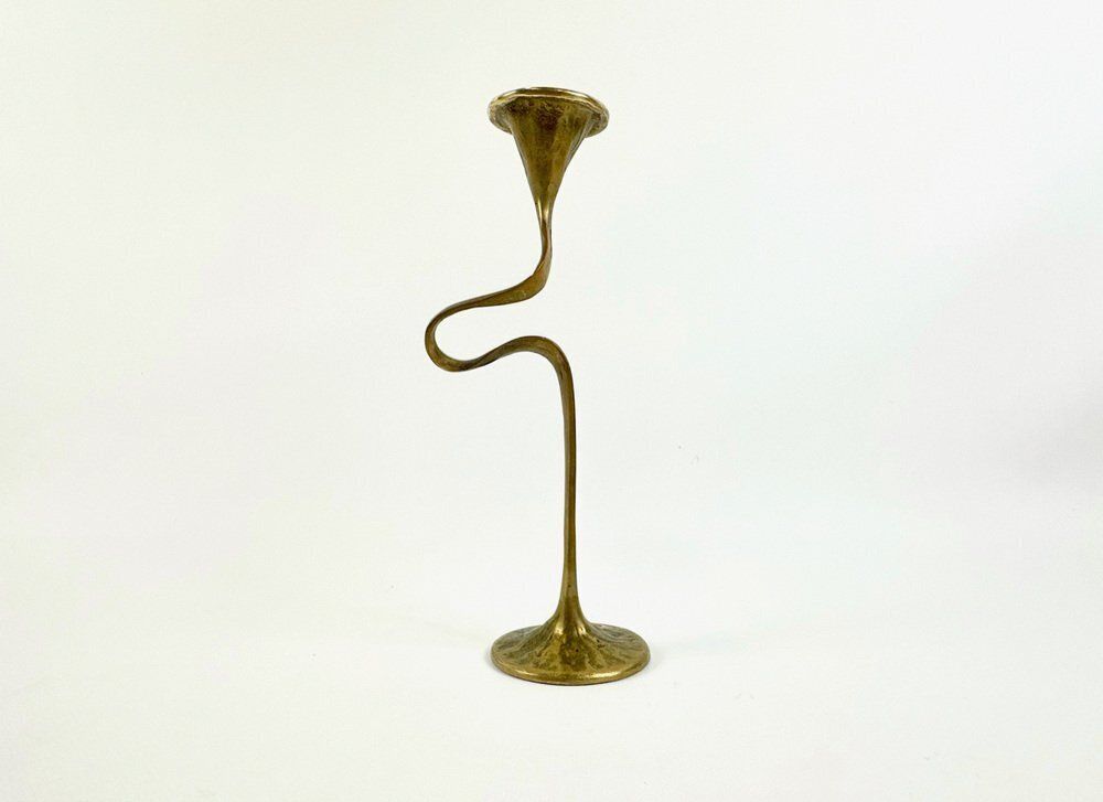 Mid Century Bronze Amadeus Series Candleholder Attributed To Kurt Jesch For Fratelli Tonini, 1950s photo for sale
