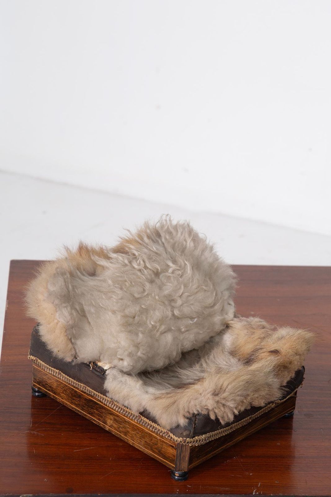 Antique Italian Sheepskin Foot Warmer photo buy