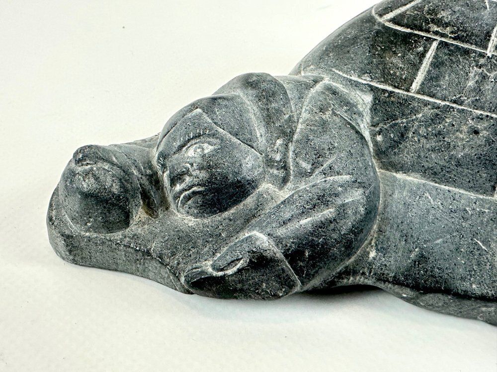 Canadian Inuit Woman Sculpture By Ann Markossie For Eskimo Art, 1970s photo for sale