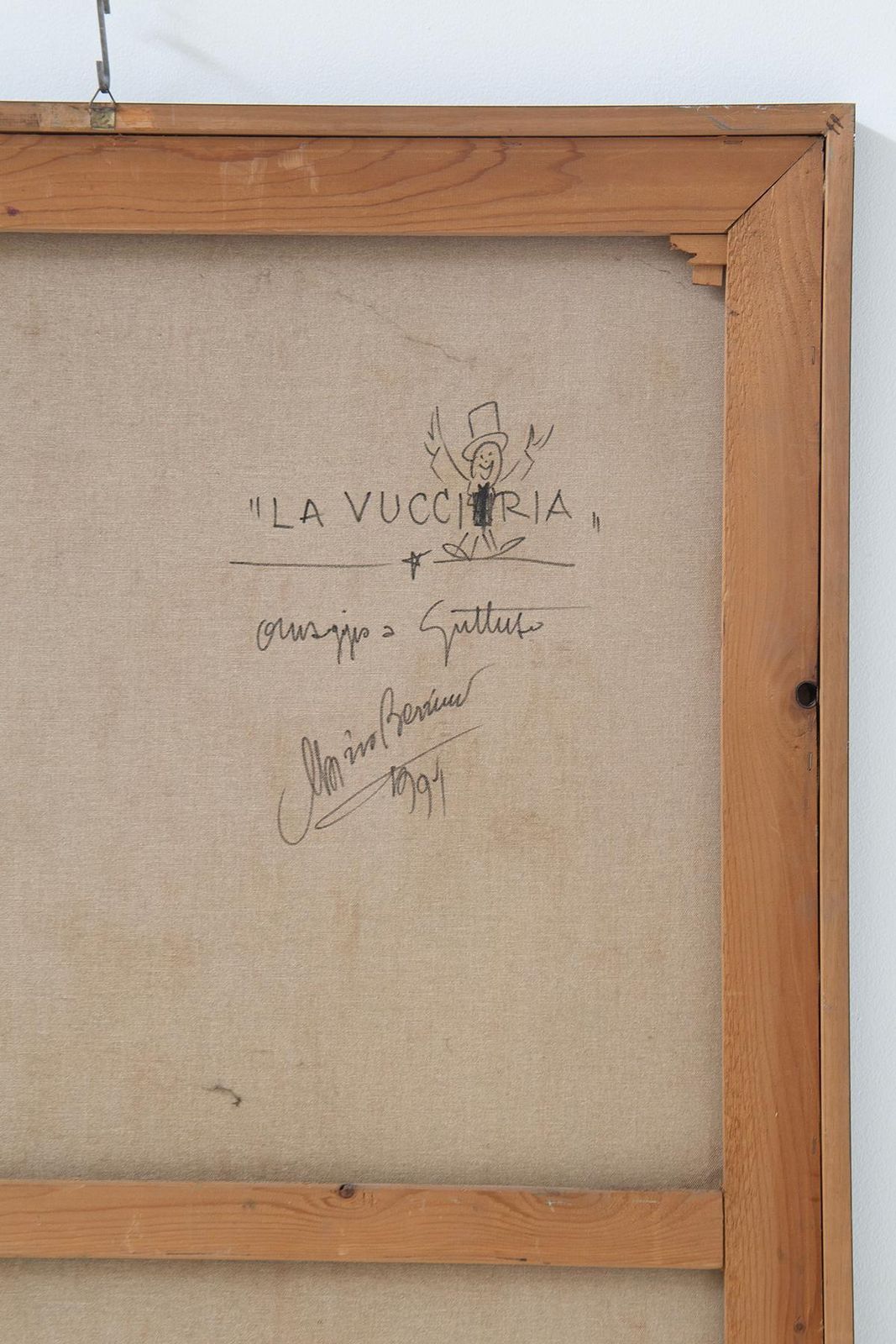 photo furniture "La Vucciria" Italian Oil Painting On Canvas By Mario Berrino