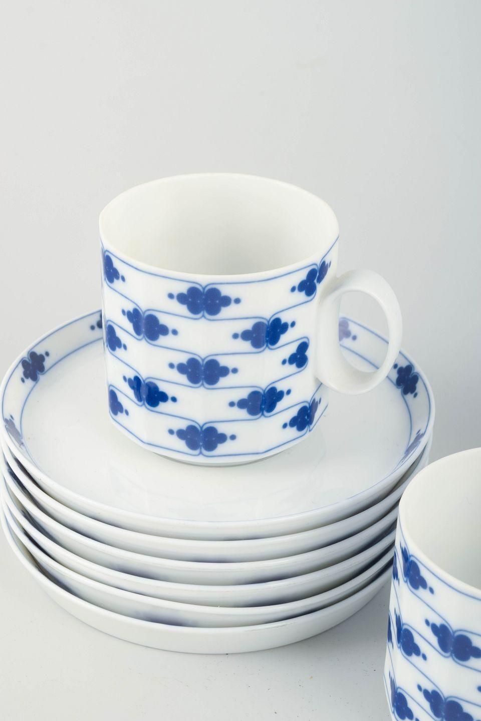 Tapio Wirkkala For Rosenthal Studio Linie. Six Pairs Of Coffee Cups With Saucers photo furniture