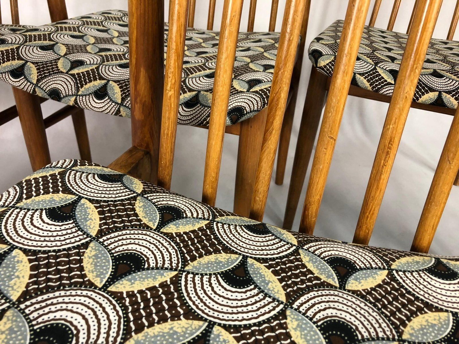 Furniture High Back Dining Chairs By Ernst Martin Dettinger, 1960s, Set Of 6 photo