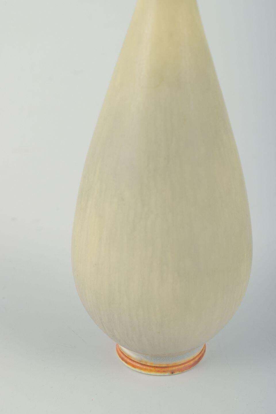 Berndt Friberg For Gustavsberg Studio, Sweden. Small, Elegant Stoneware Vase. photo for sale