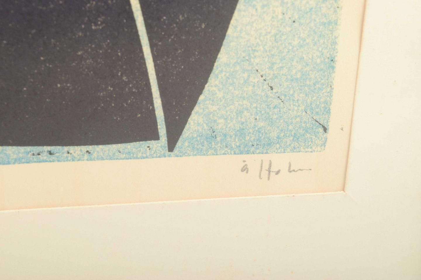 åke Holm. Woodcut On Paper With Biblical Motif. Dated 1950. photo 152.0