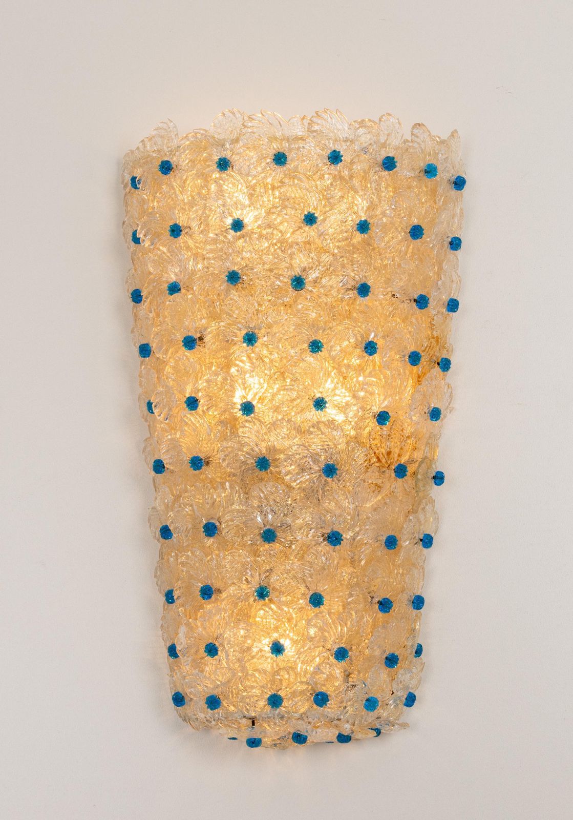 photo furniture Large Murano Glass Wall Sconce By Barovier & Toso, Italy, 1970s