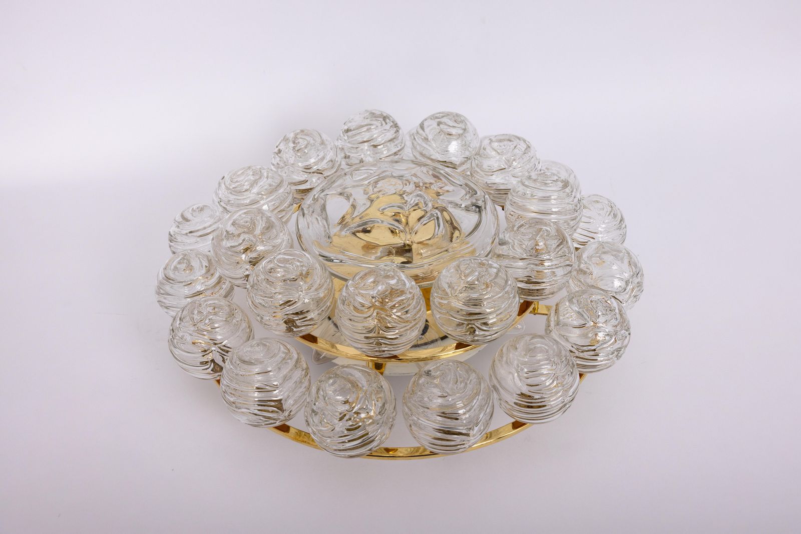 Spectacular Sputnik Flush Mount Glass Snow Balls By Doria, Germany, 1970s photo furniture