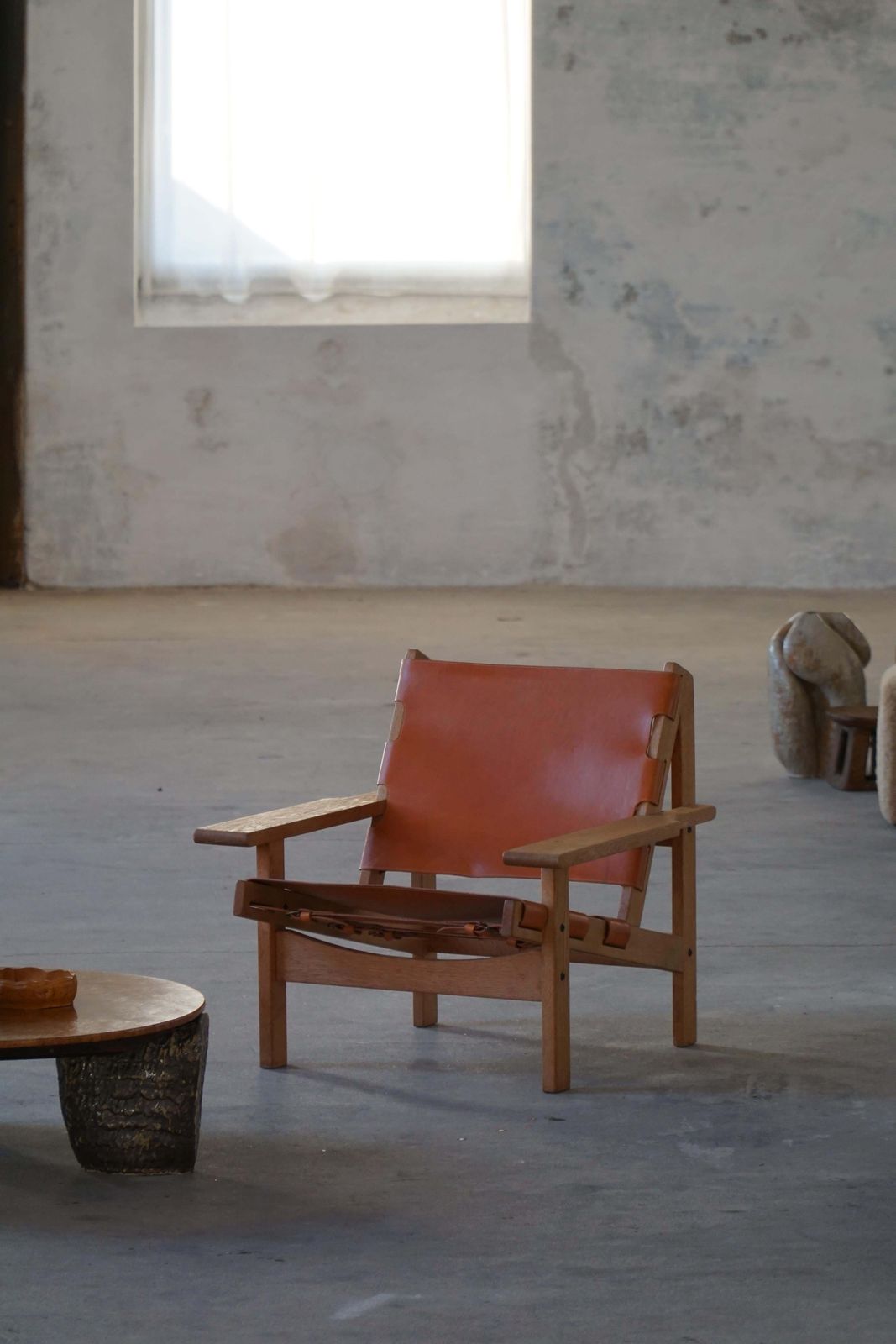 Pair Of Hunting Chairs In Oak & Leather By Kurt østervig, Danish Modern, 1960s photo furniture