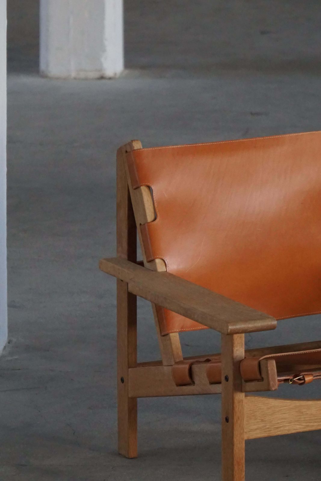 Pair Of Hunting Chairs In Oak & Leather By Kurt østervig, Danish Modern, 1960s photo 8059.0