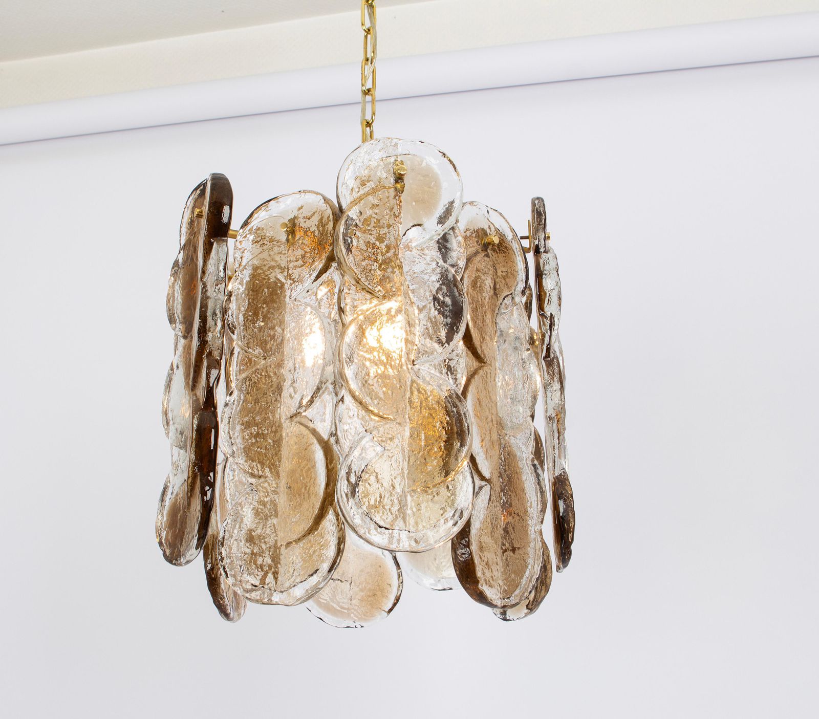 photo furniture 1 Of 2 Murano Smoked Glass Chandelier Citrus By Kalmar, Austria, 1970s