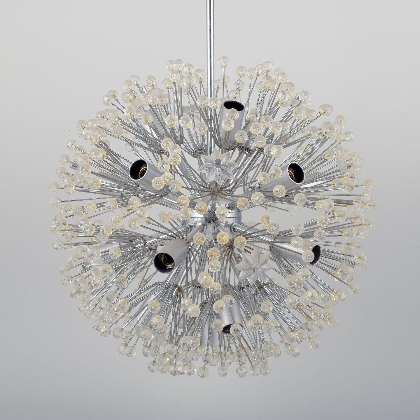 Emil Stejnar For Rupert Nikoll, Austria. Dandelion Sputnik Chandelier, 1955 photo furniture