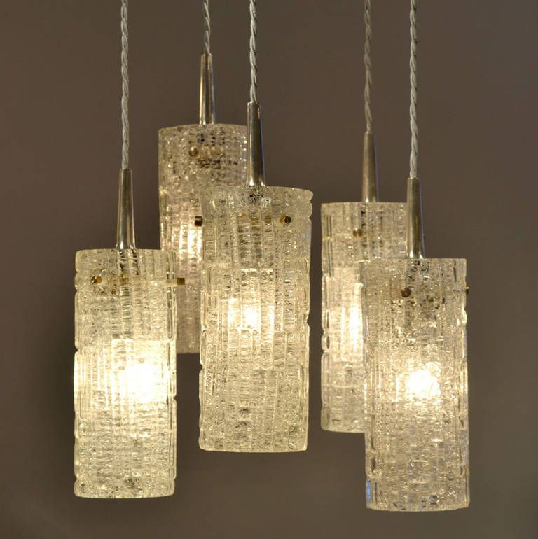 Five Tiered Glass Chandelier By Kalmar photo 1500.0