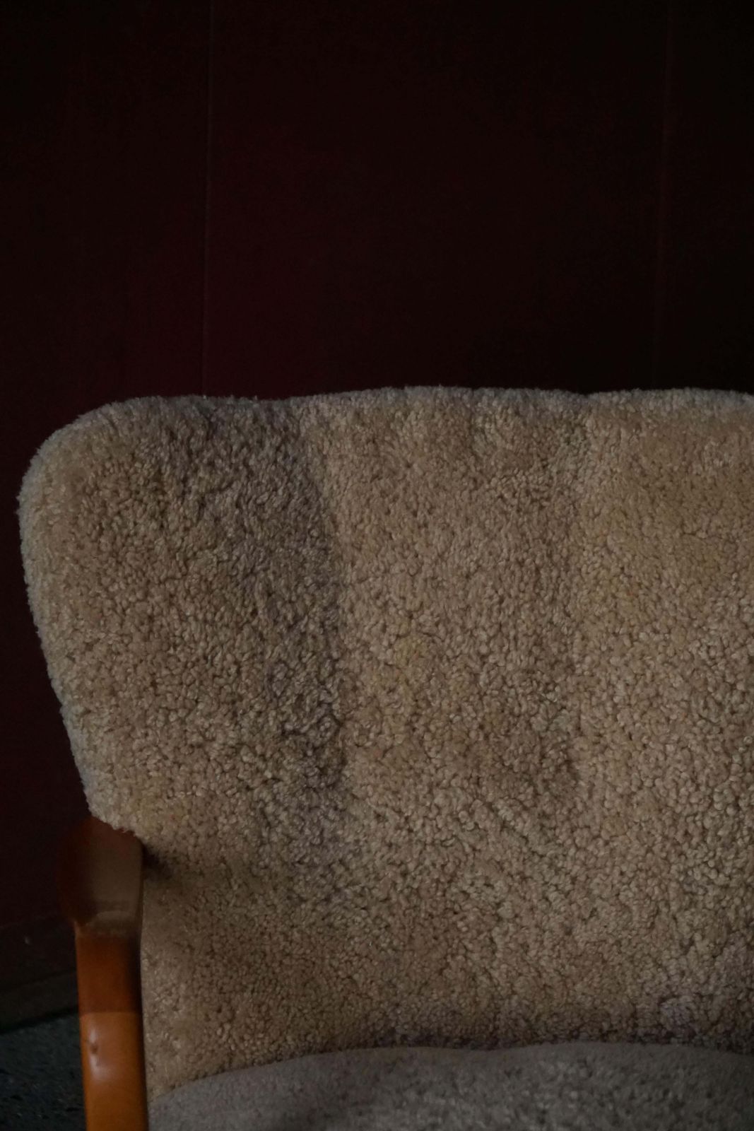 Mid Century Modern, Pair Of Swedish Lounge Chairs In Birch & Lambswool, 1960s photo buy