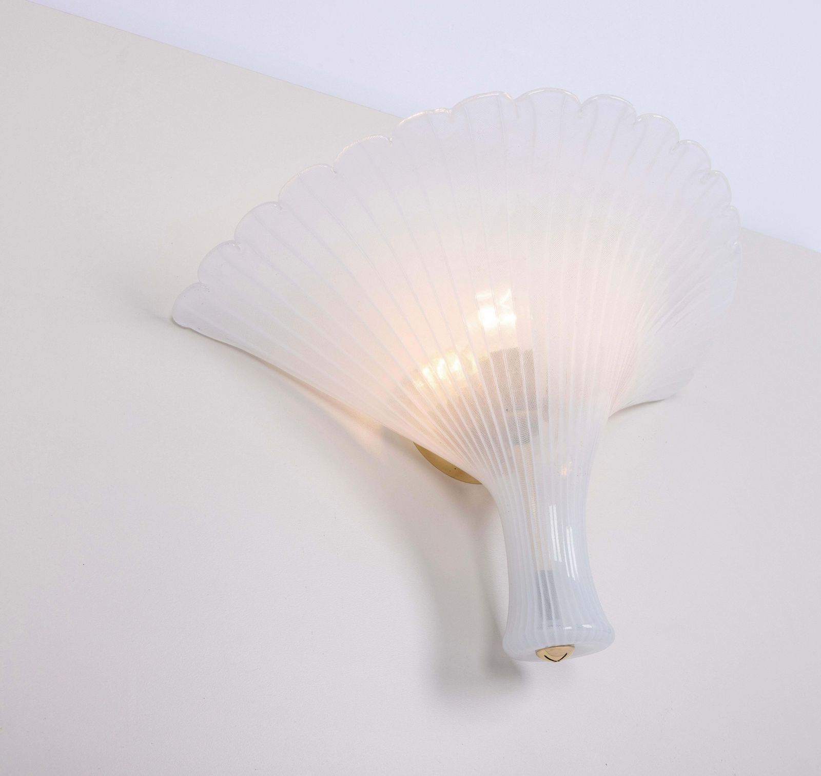 photo furniture Large Murano Glass Wall Sconce By Barovier & Toso, Italy, 1970s
