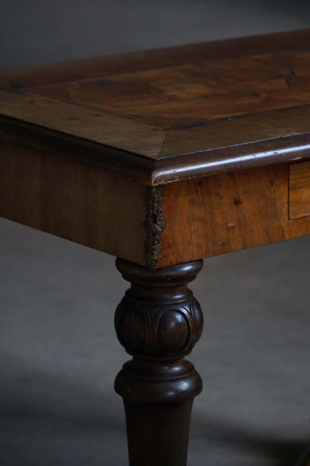 photo furniture Early 20th Century, Baroque Style Writing Desk, Made By A Danish Cabinetmaker