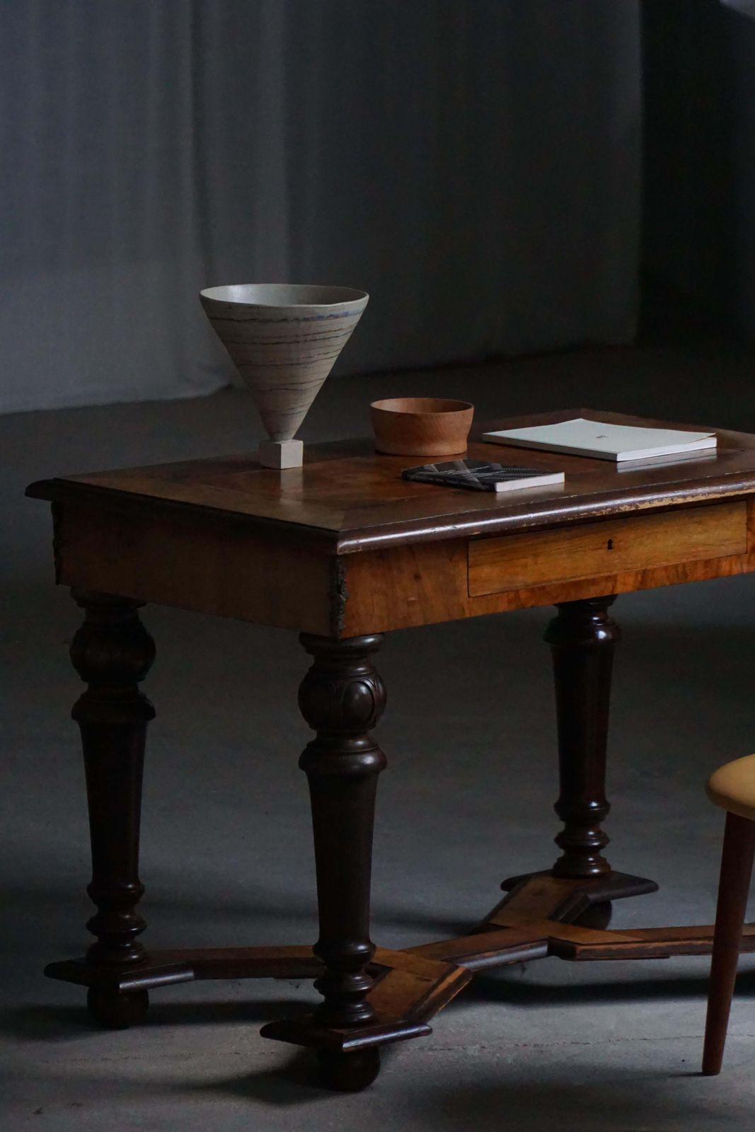 photo for sale Early 20th Century, Baroque Style Writing Desk, Made By A Danish Cabinetmaker