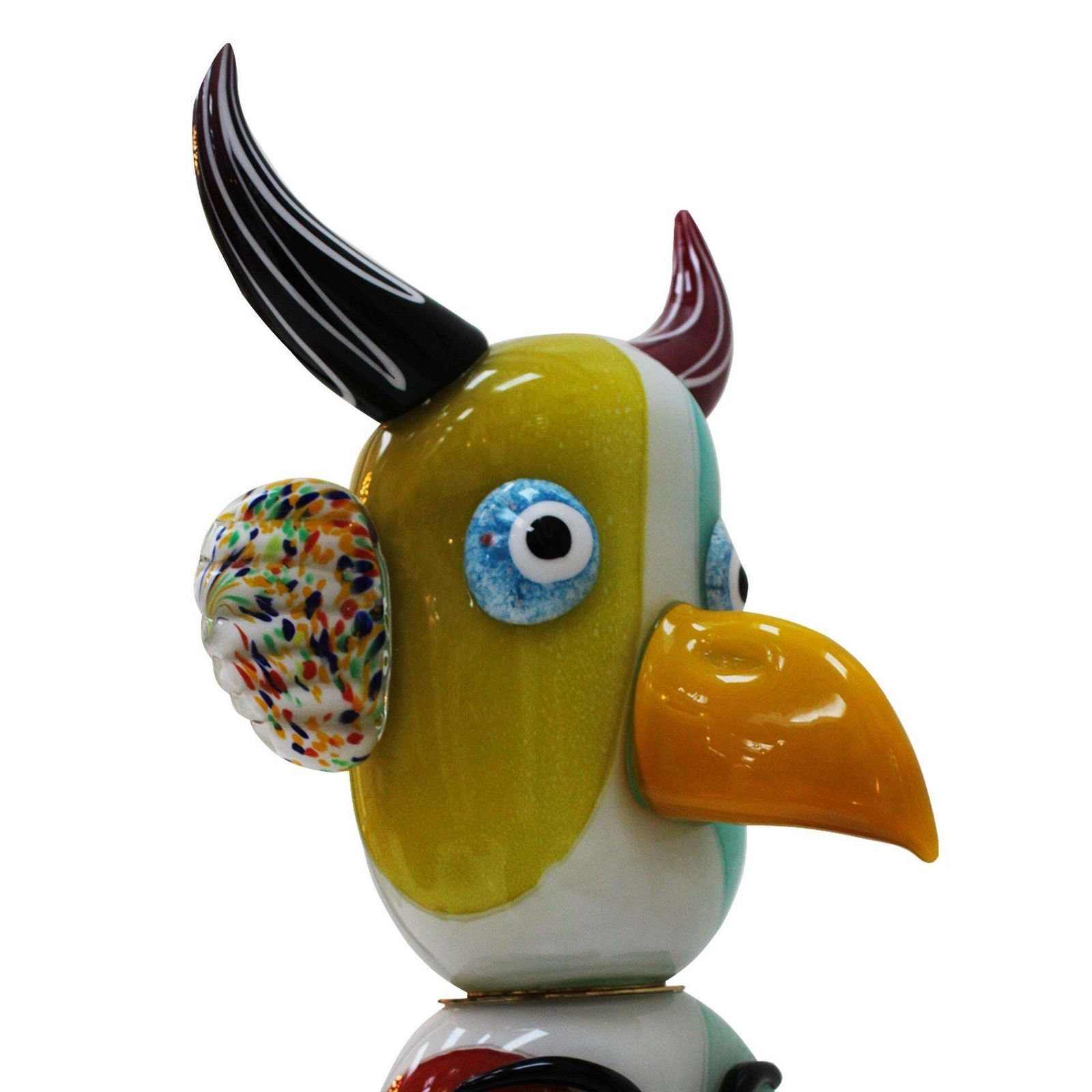 Mid Century Colored Murano Glass Sculpture By Alessandro Barbaro. Italy, 1970s photo buy