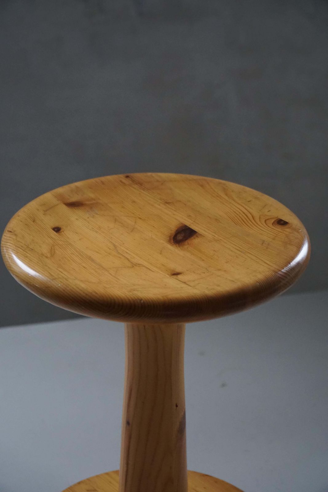 Furniture Danish Mid 20th Century, Set Of 4 Rainer Daumiller Pine Stools / Pedestals, 1970 photo