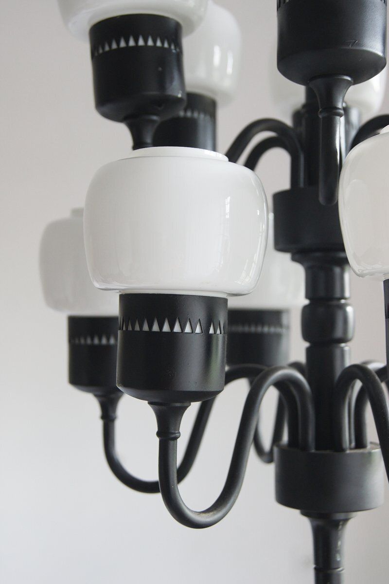 Swedish T 527 Chandelier By Hans Agne Jakobsson For Hans Agne Jakobsson Ab Markaryd, 1960s photo for sale