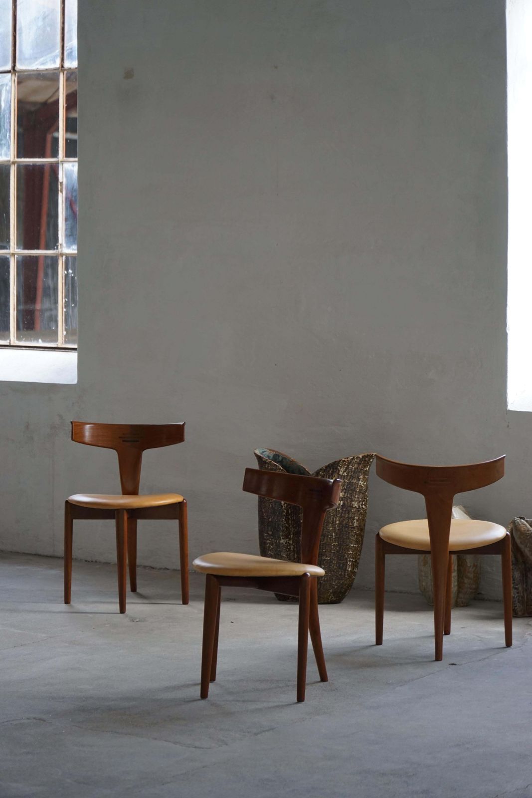 7316.0 Set Of 4 “T” Chairs By Erik Andersen & Palle Pedersen, Danish Mid Century, 1950s photo