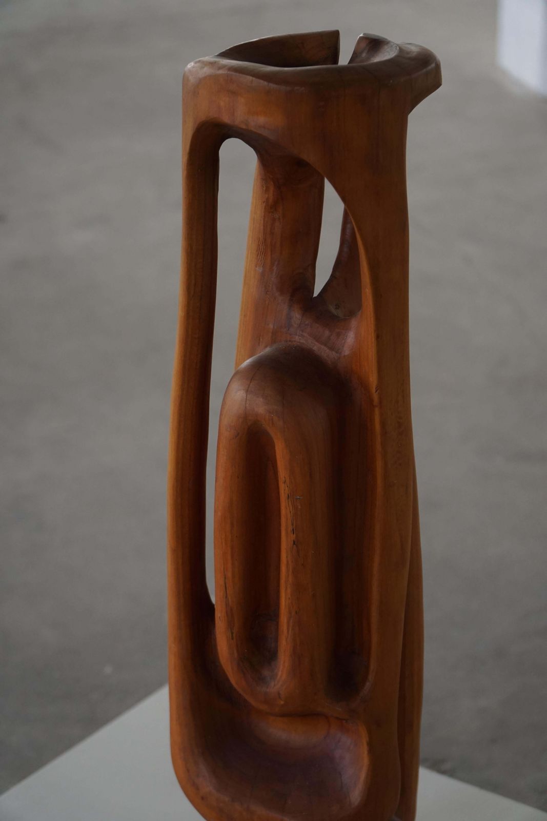 Large Wooden Sculpture "Female" By Ole Wettergren, Danish Modern, 1970s photo 2089.0