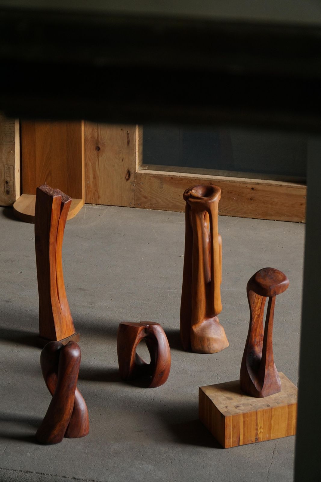 Large Wooden Sculpture "Female" By Ole Wettergren, Danish Modern, 1970s photo buy