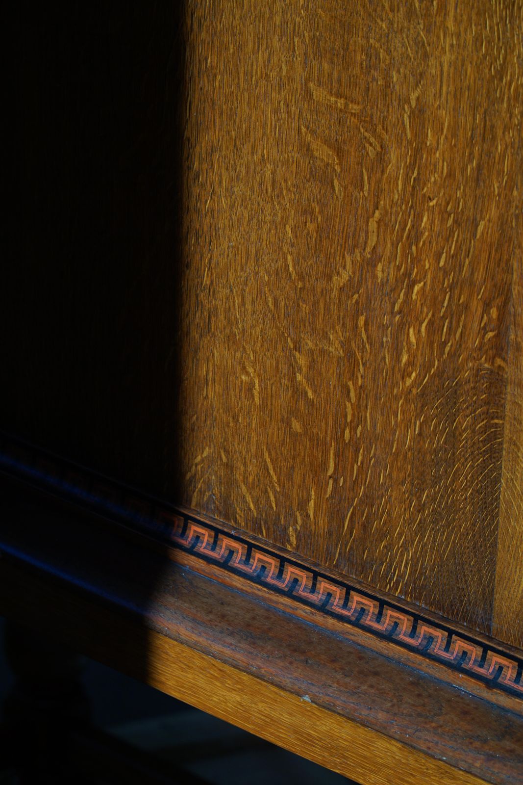 Danish Modern, Unique Handcrafted Oak Secretary Cabinet, Mid 20th Century photo buy
