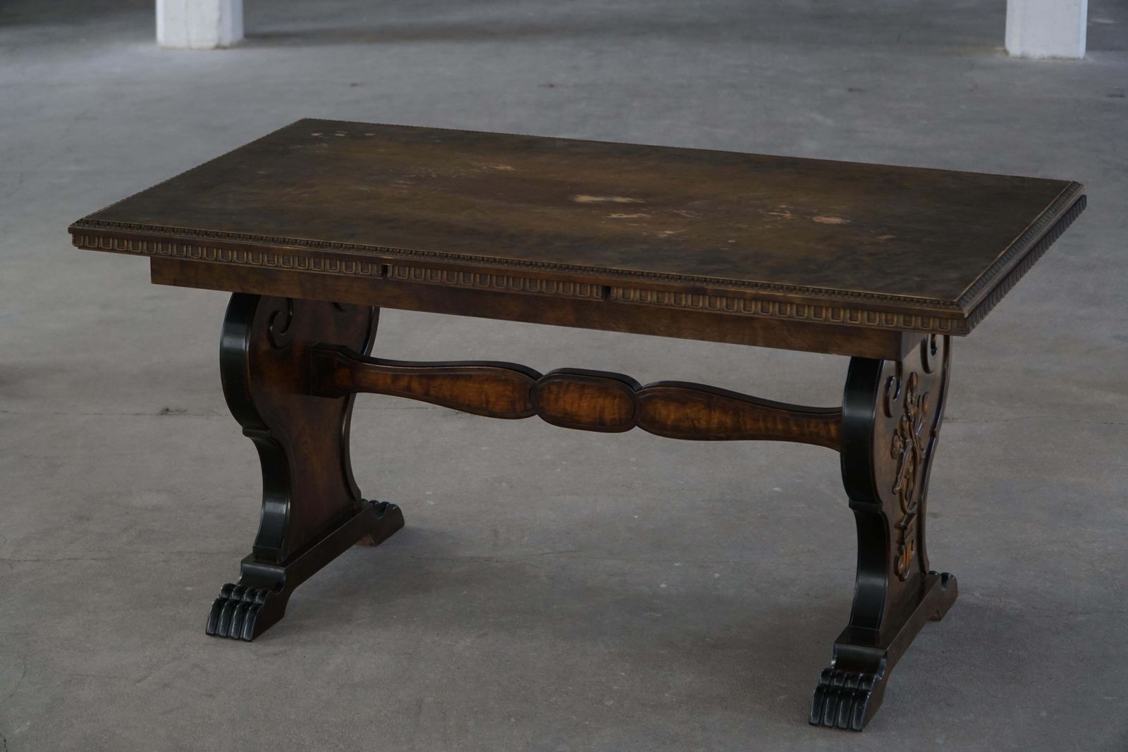 Axel Einar Hjorth, Dining Table In Birch, Swedish Grace, Bodafors, 1930s photo Furniture