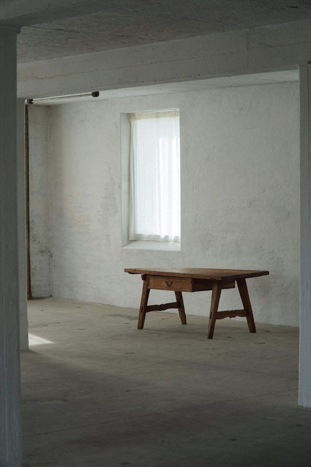 photo for sale 18th Century French Primitive Pine Dining Table / Desk With A Drawer