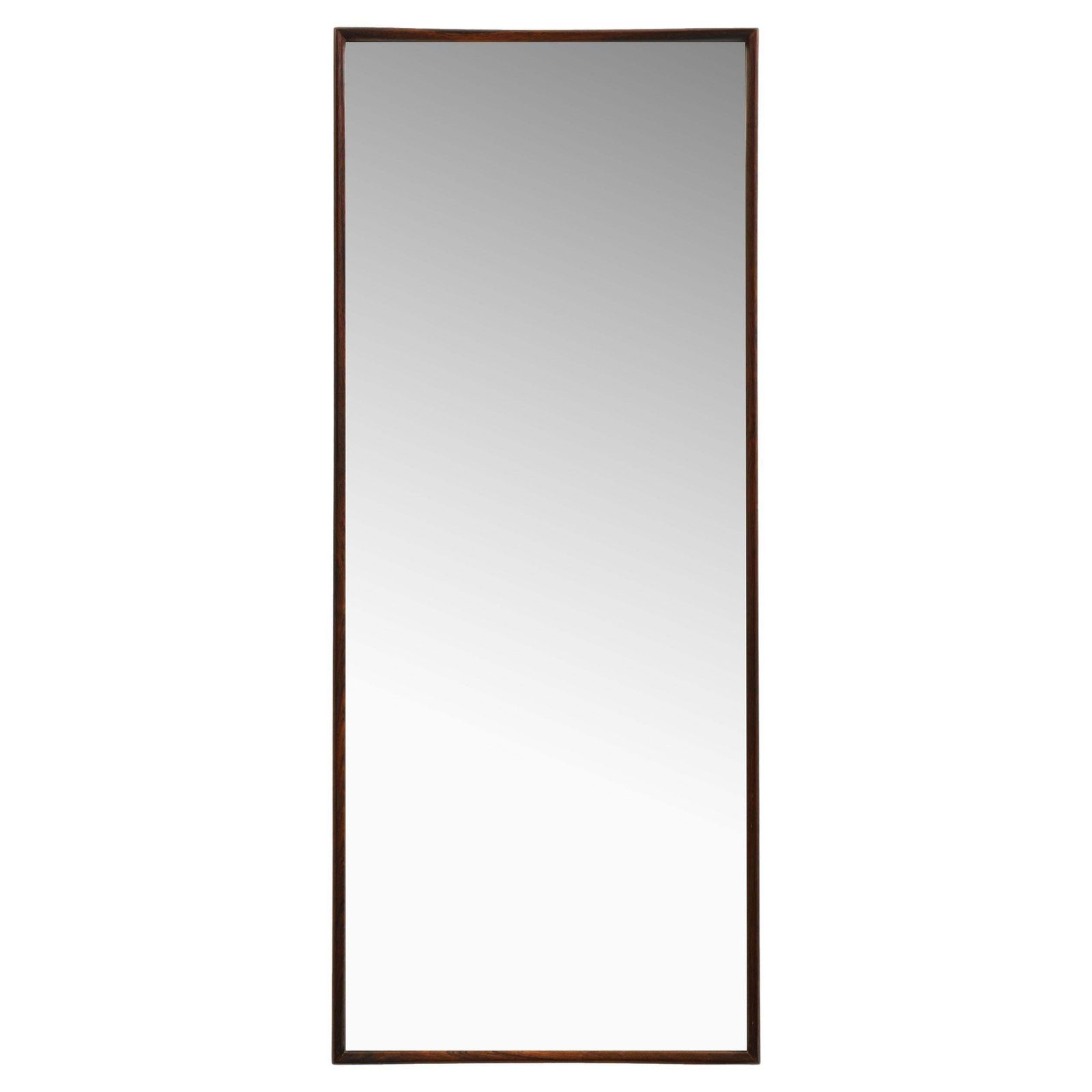 Rare Mirror With Rosewood Frame By Rimbert Sandholt, 1950s